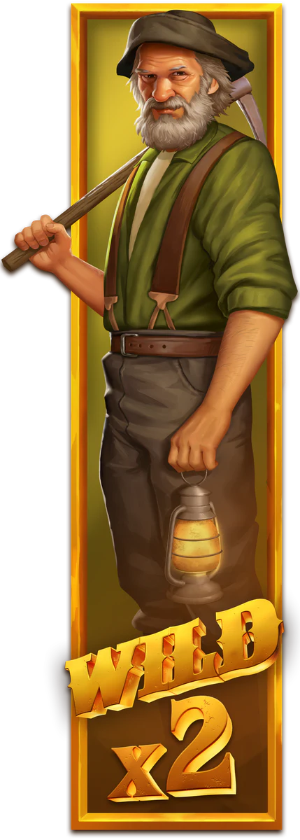 Mine & Melt full-reel Wild Miner x2 symbol