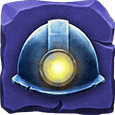 Mine Mine Quest माइनिंग हेलमेट सिंबल Mine Mine Quest माइनिंग हेलमेट सिंबल